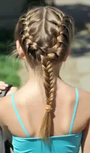Cute braided hairstyle