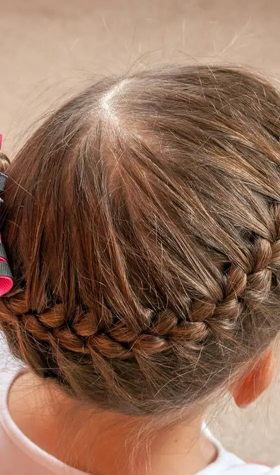 french braid for kids 