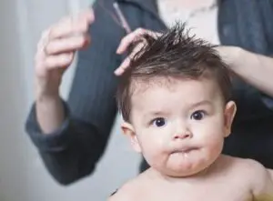 Spiky hairstyle for baby